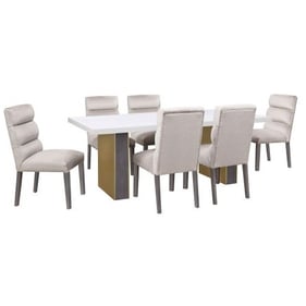 Coaster Furniture Carla White 7pc Dining Room Set