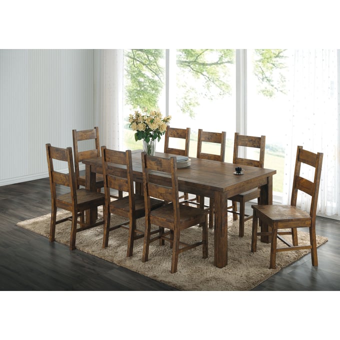 Coaster Furniture Coleman 9pc Dining Room Set CST-107041-42-S1