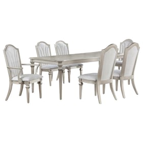 Coaster Furniture Evangeline Silver Oak 7pc Dining Room set