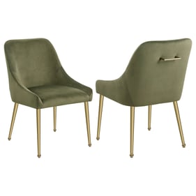 2 Coaster Furniture Mayette Green Side Chairs