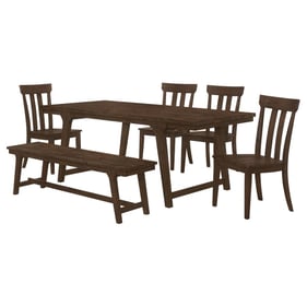 Coaster Furniture Reynolds Brown Oak 6pc Dining Room set