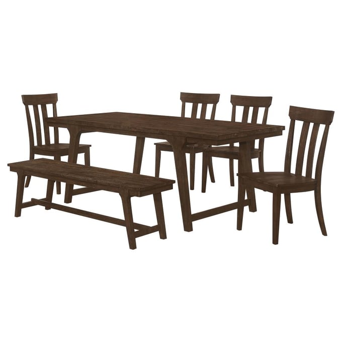 Coaster Furniture Reynolds Brown Oak 6pc Dining Room set CST-10759-DR-S2