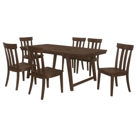 Coaster Furniture Reynolds Brown Oak 7pc Dining Room set