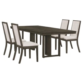 Coaster Furniture Kelly Dark Grey 5pc Dining Room Set