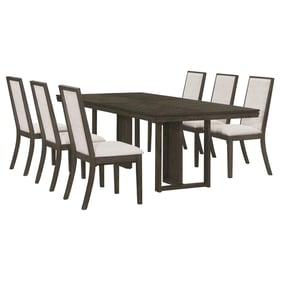 Coaster Furniture Kelly Dark Grey 7pc Dining Room Set