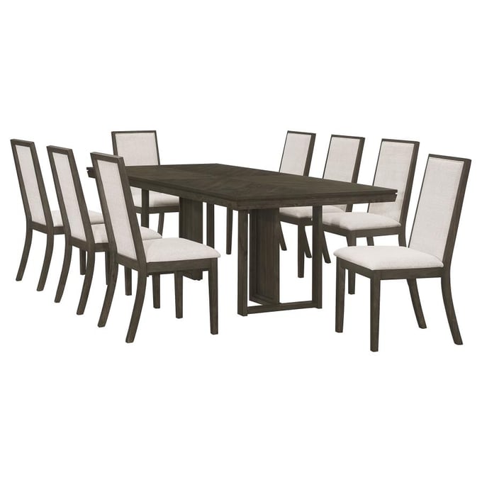 Coaster Furniture Kelly Dark Grey 9pc Dining Room Set CST-107961-DR-S1