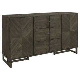 Coaster Furniture Kelly Dark Grey 3 Drawers Storage Sideboard Server