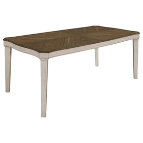 Coaster Furniture Ronnie Nutmeg Rustic Cream Starburst Dining Table