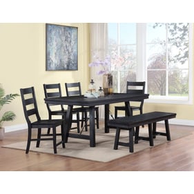 Coaster Furniture Newport Black 6pc Dining Room Set