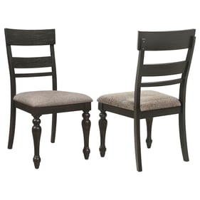 2 Coaster Furniture Bridget Black Side Chairs