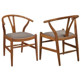 2 Coaster Furniture Dinah Brown Side Chairs