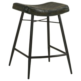 2 Coaster Furniture Bayu Antique Espresso Black Counter Height Stools