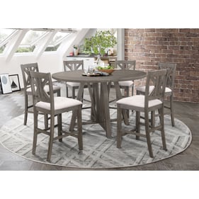 Coaster Furniture Athens Barn Grey 7pc Counter Height Set