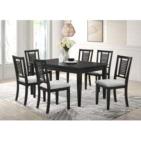 Coaster Furniture Appleton Black 7pc Dining Room Set