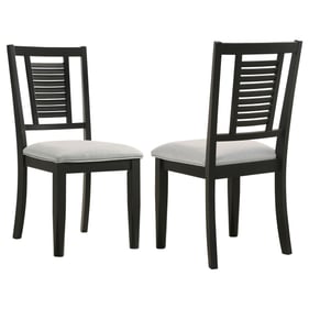 2 Coaster Furniture Appleton Black Side Chairs