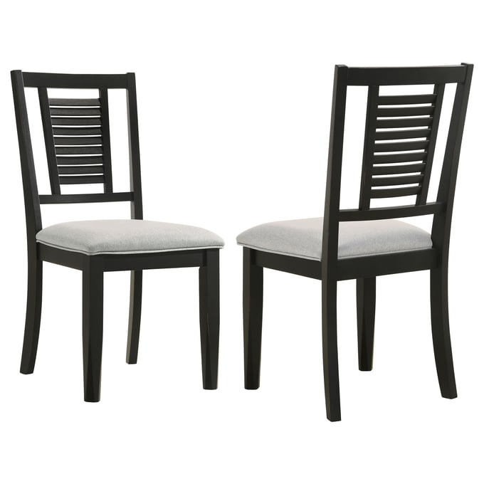 2 Coaster Furniture Appleton Black Side Chairs CST-110282