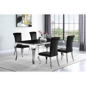 Coaster Furniture Carone Black 5pc Rectangular Dining Room Set