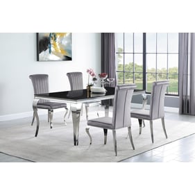 Coaster Furniture Carone Black Grey 5pc Dining Room Set