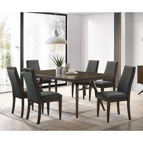 Coaster Furniture Wes Dark Walnut Rectangular 7pc Dining Room Set