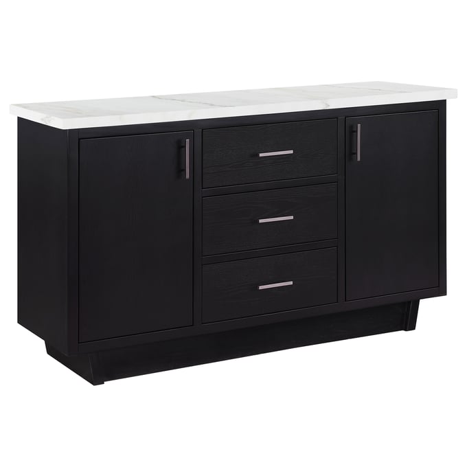 Coaster Furniture Sherry White Rustic Espresso 3 Drawers Sideboard Server CST-115515