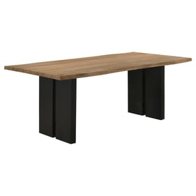 Coaster Furniture Bradshaw Natural Acacia Black Dining Table