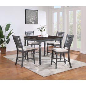 Coaster Furniture Wiley Beige Grey 5pc Counter Height Dining Set