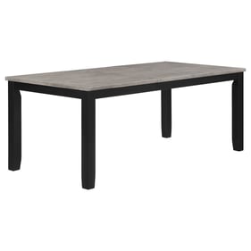 Coaster Furniture Elodie Grey Black Rectangular Dining Table