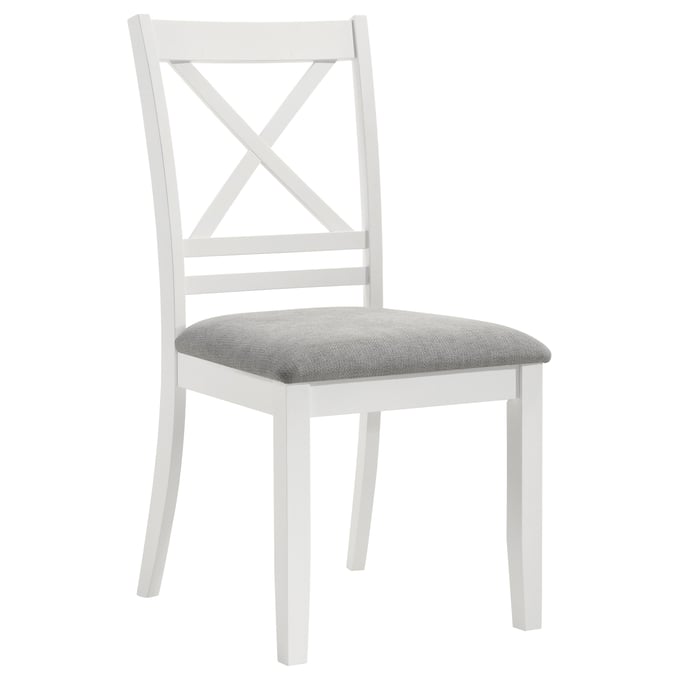 2 Coaster Furniture Hollis White Dining Side Chair CST-122242