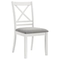 Hollis Cross Back Wood Dining Side Chair White