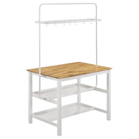 Coaster Furniture Hollis Brown White Counter Height Table