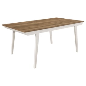 Coaster Furniture Anwar Natural Acacia White Dining Table