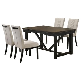 Coaster Furniture Malia Black 5pc Dining Room Set