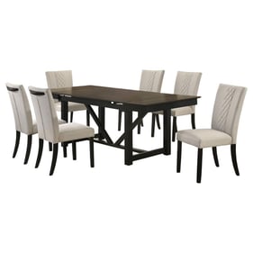 Coaster Furniture Malia Black 7pc Dining Room set