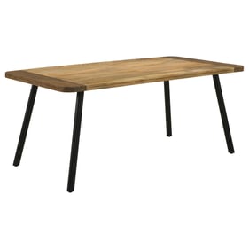 Coaster Furniture Maverick Natural Mango Black Dining Table