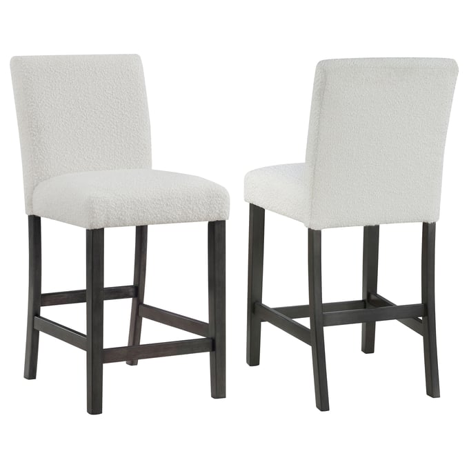 2 Coaster Furniture Alba White Counter Height Chairs CST-123119