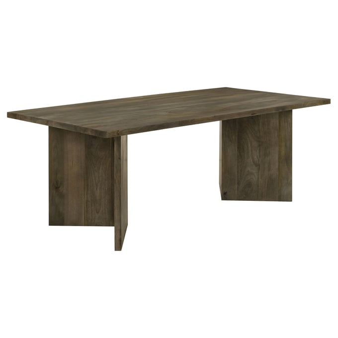 Coaster Furniture Tyler Mango Brown V Leg Dining Table CST-130511