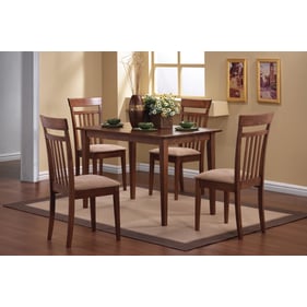 Coaster Furniture Robles Chestnut Beige 5pc Dining Room Set