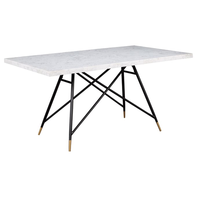 Coaster Furniture Gabrielle White Black Dining Table CST-190361