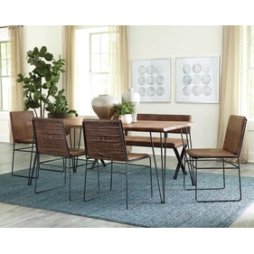 Coaster Furniture Abbott Antique Brown 6pc Dining Room Set