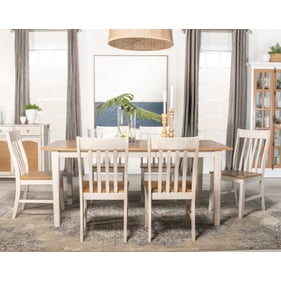 Coaster Furniture Kirby Natural White 7pc Dining Room Set