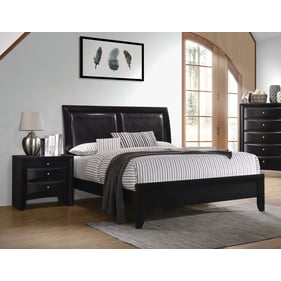 Coaster Furniture Briana Black 4pc Bedroom Set With Cal King Bed