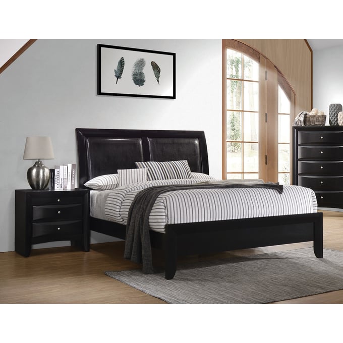 Coaster Furniture Briana Black 2pc Bedroom Set With Queen Bed CST-20070-S3