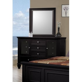 Coaster Furniture Sandy Beach Black Dresser Mirror