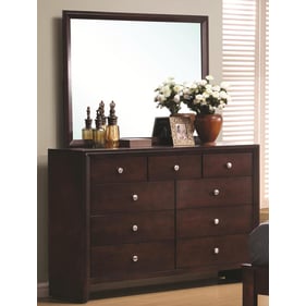 Coaster Furniture Serenity Rich Merlot Dresser and Mirror