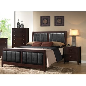 Coaster Furniture Carlton Cappuccino Black 4pc Full Bedroom Set