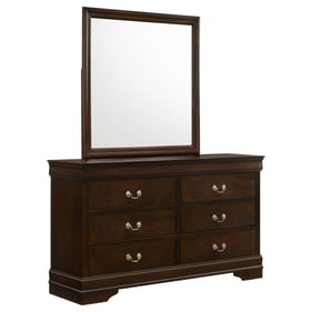 Coaster Furniture Louis Philippe Cappuccino Dresser and Mirror