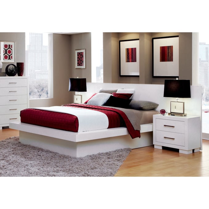 Coaster Furniture Jessica White 3pc Bedroom Set With King Bed CST-202990-S1