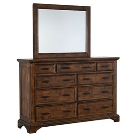 Coaster Furniture Elk Grove Vintage Bourbon Dresser And Mirror