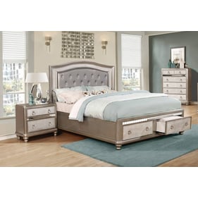 Coaster Furniture Bling Game 2pc Bedroom Set with King Drawer Bed