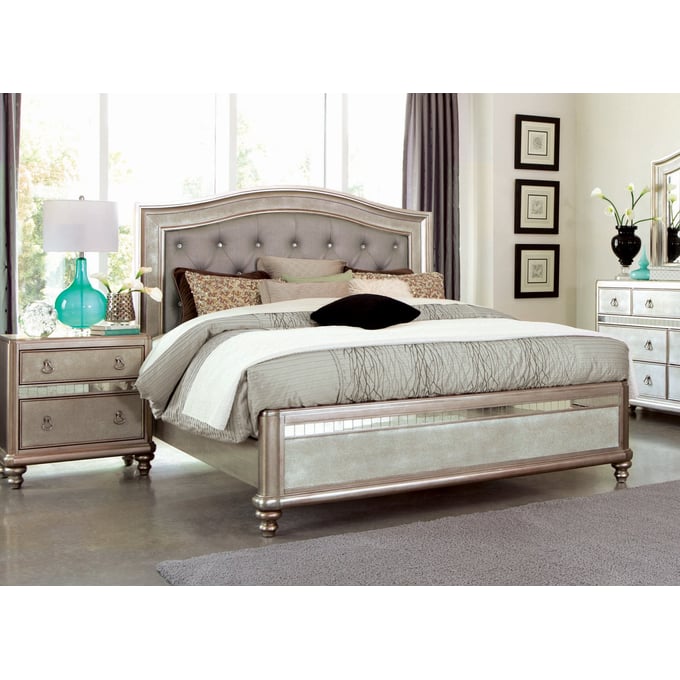 Coaster Furniture Bling Game 2pc Bedroom Set with Queen Bed CST-204181-BR-S1